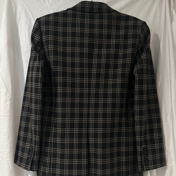NWT GIANNI BINI Woman's Ariana Black Checker Blazer Jacket | Size 2 - Picture 13 of 15